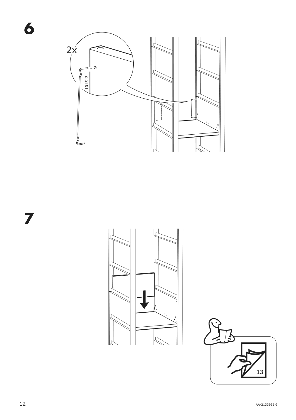 Assembly instructions for IKEA Elvarli drawer white | Page 12 - IKEA ELVARLI wardrobe combination 091.836.89