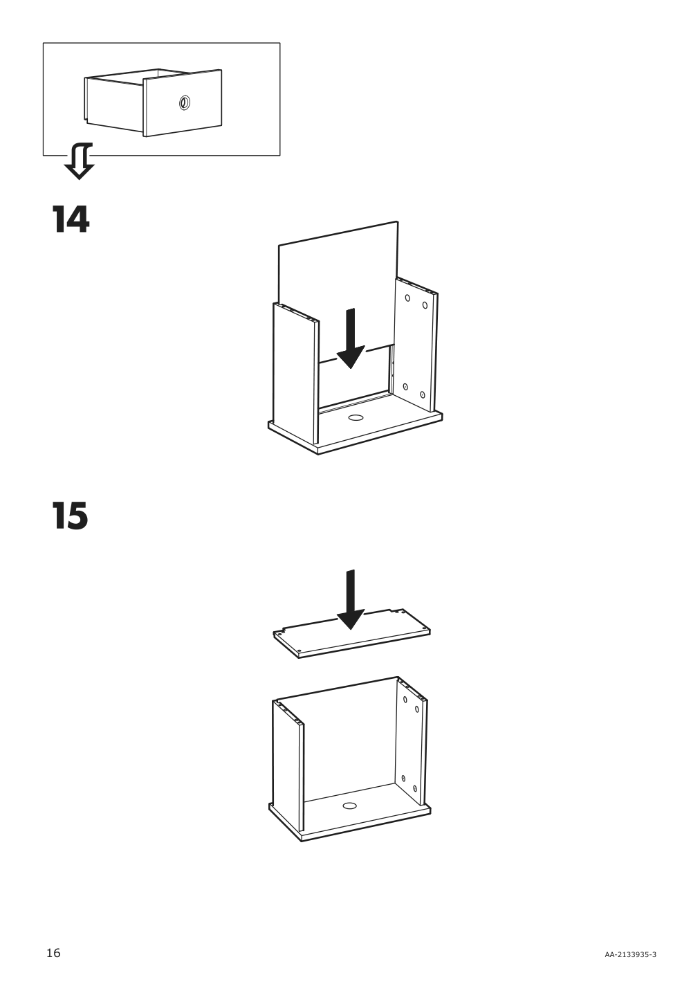 Assembly instructions for IKEA Elvarli drawer white | Page 16 - IKEA ELVARLI wardrobe combination 091.836.89