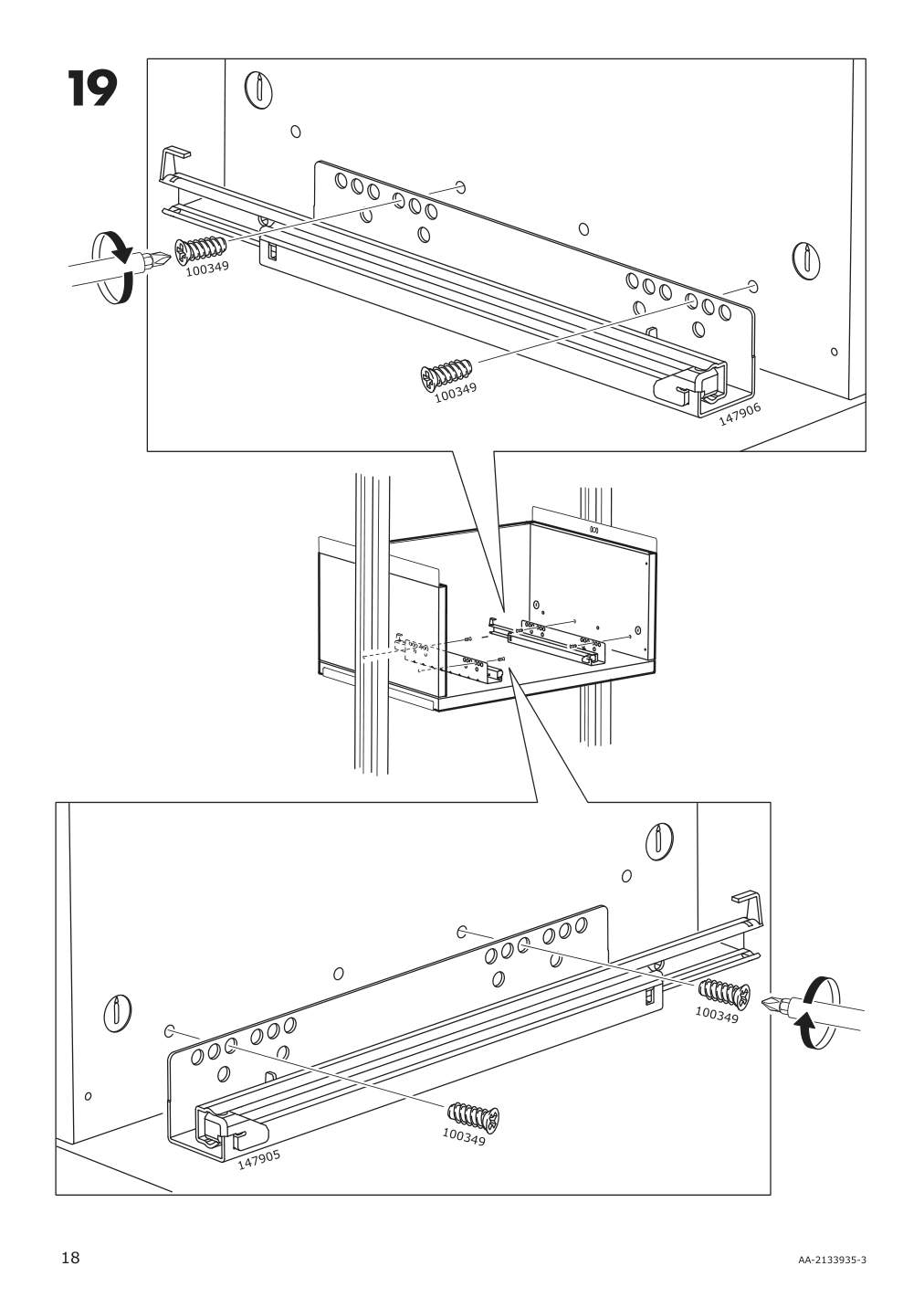 Assembly instructions for IKEA Elvarli drawer white | Page 18 - IKEA ELVARLI wardrobe combination 091.836.89