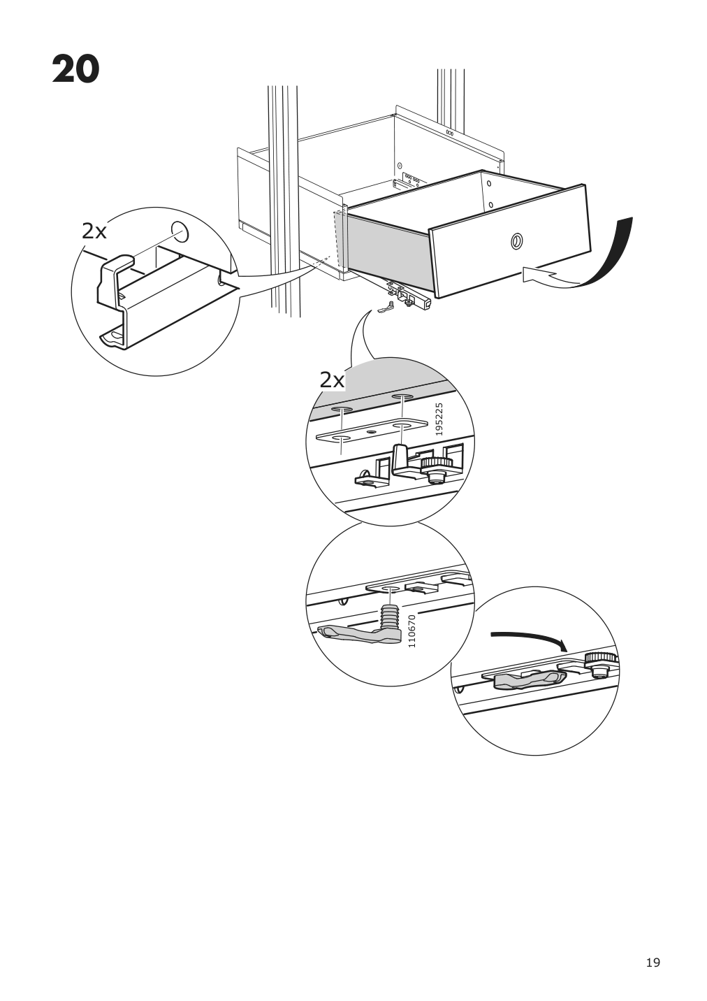 Assembly instructions for IKEA Elvarli drawer white | Page 19 - IKEA ELVARLI wardrobe combination 091.836.89