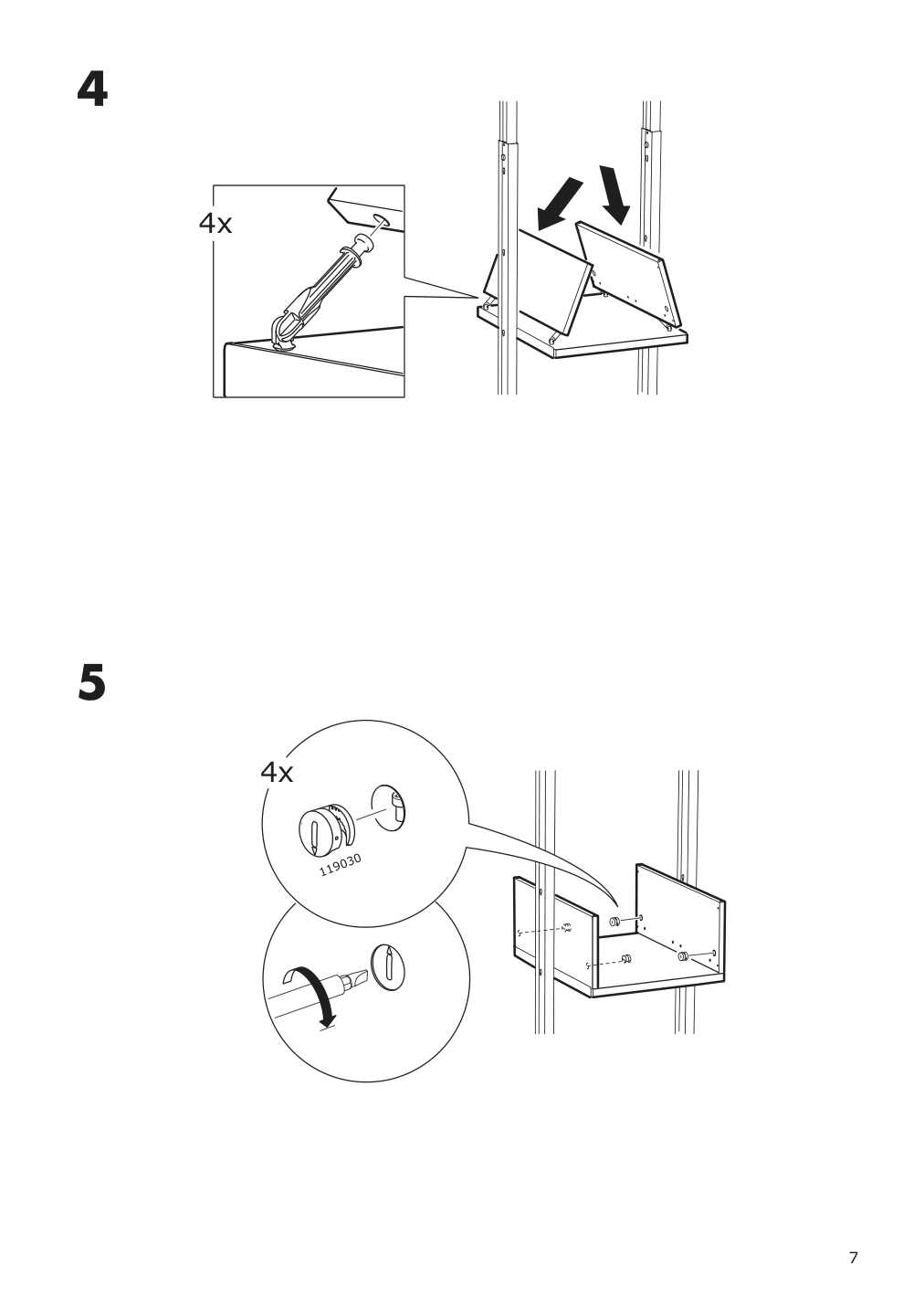 Assembly instructions for IKEA Elvarli drawer white | Page 7 - IKEA ELVARLI wardrobe combination 091.836.89