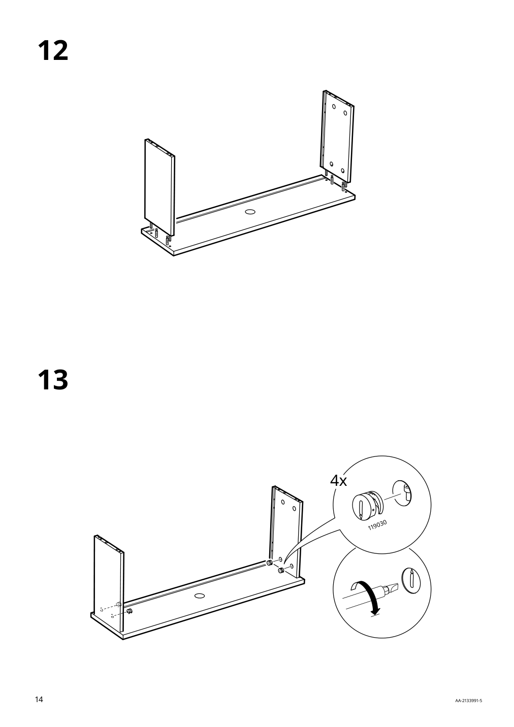 Assembly instructions for IKEA Elvarli drawer white | Page 14 - IKEA ELVARLI wardrobe combination 191.581.56