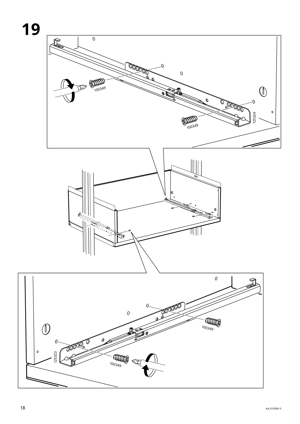 Assembly instructions for IKEA Elvarli drawer white | Page 18 - IKEA ELVARLI open storage combination 091.878.09