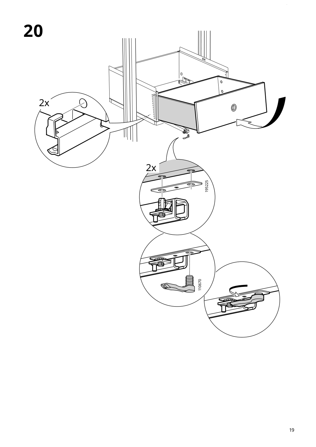 Assembly instructions for IKEA Elvarli drawer white | Page 19 - IKEA ELVARLI wardrobe combination 591.575.55