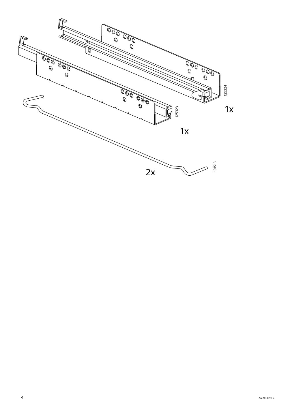 Assembly instructions for IKEA Elvarli drawer white | Page 4 - IKEA ELVARLI wardrobe combination 491.575.46