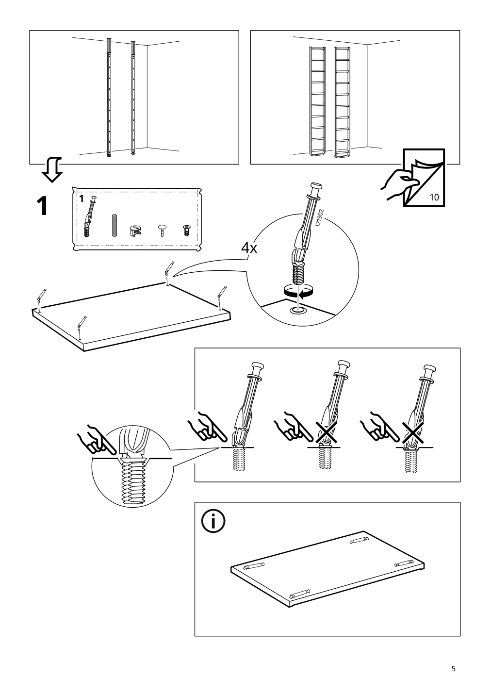 Assembly instructions for IKEA Elvarli drawer white | Page 5 - IKEA ELVARLI wardrobe combination 091.581.52