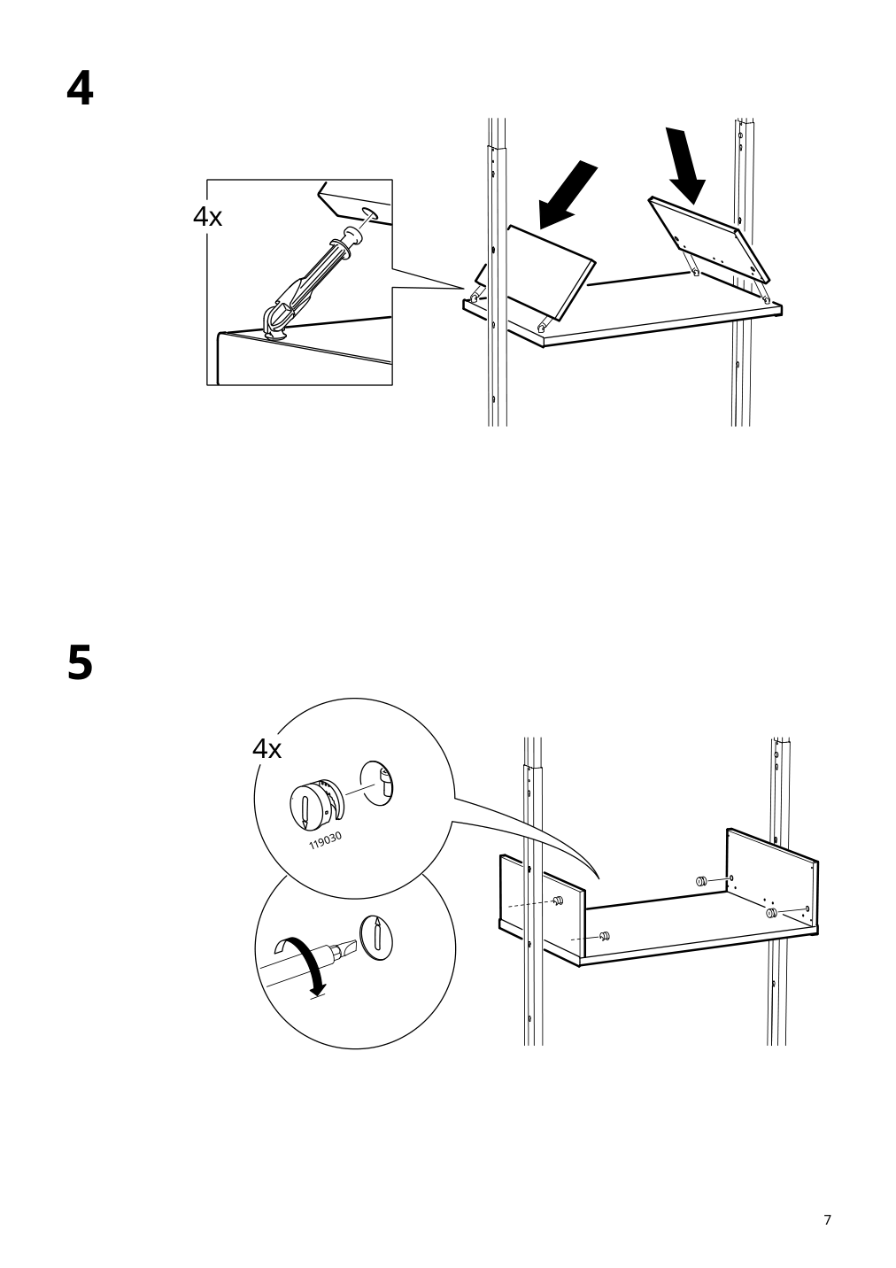 Assembly instructions for IKEA Elvarli drawer white | Page 7 - IKEA ELVARLI wardrobe combination 191.581.56