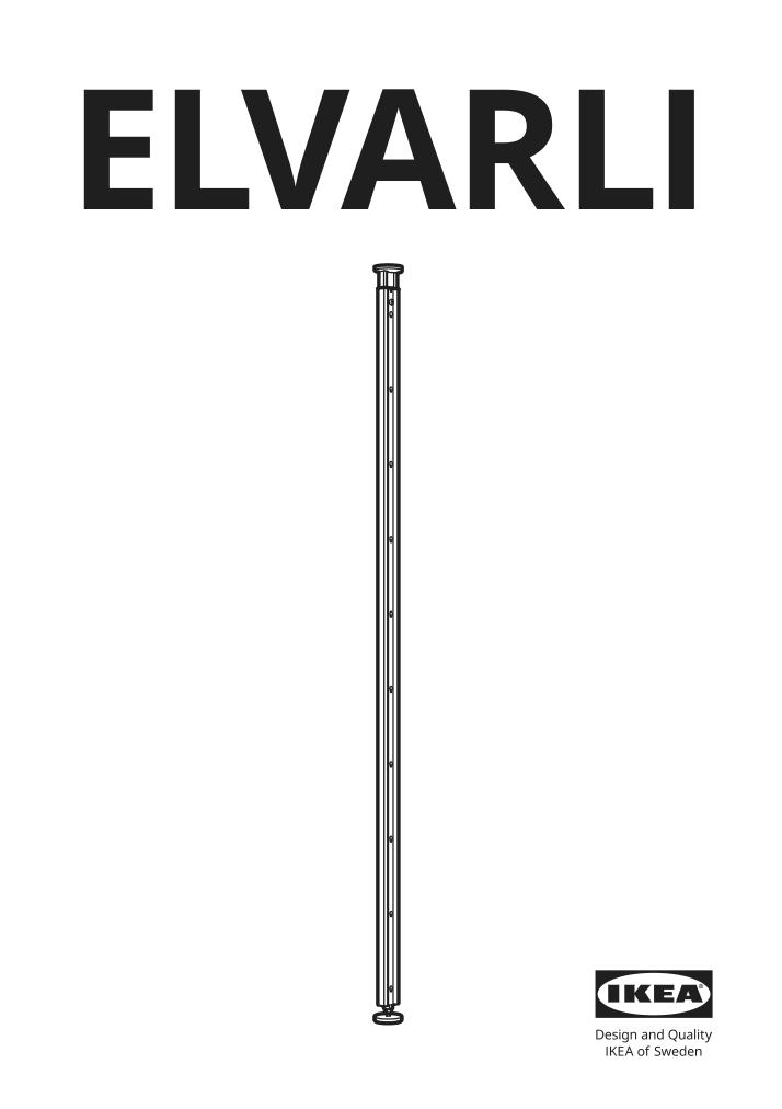 Assembly instructions for IKEA Elvarli post white | Page 1 - IKEA ELVARLI open storage combination 293.875.67