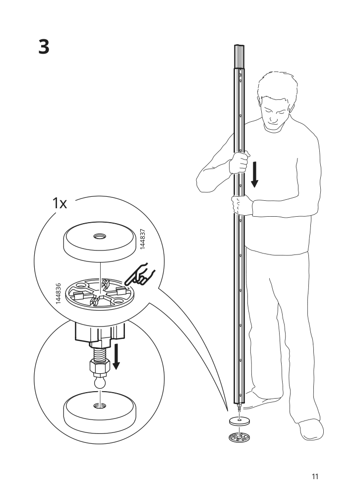 Assembly instructions for IKEA Elvarli post white | Page 11 - IKEA ELVARLI open storage combination 691.573.76