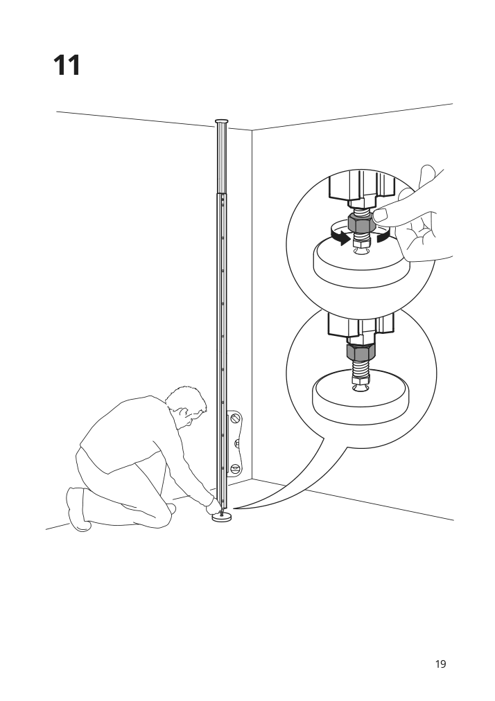 Assembly instructions for IKEA Elvarli post white | Page 19 - IKEA ELVARLI open storage combination 691.573.76