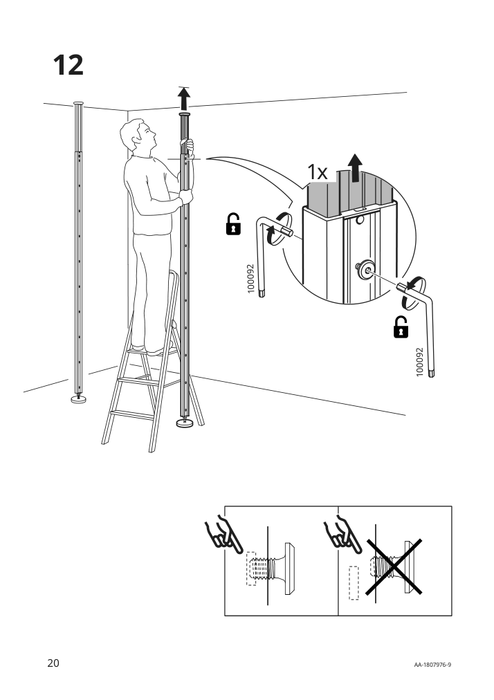 Assembly instructions for IKEA Elvarli post white | Page 20 - IKEA ELVARLI open storage combination 091.572.61