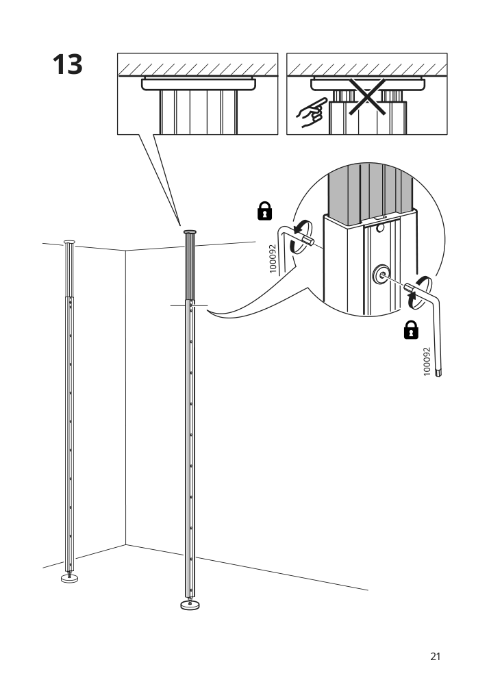 Assembly instructions for IKEA Elvarli post white | Page 21 - IKEA ELVARLI open storage combination 791.576.15