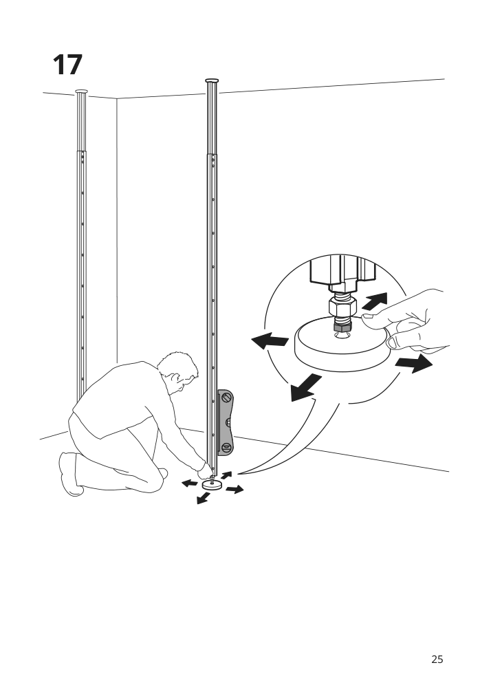 Assembly instructions for IKEA Elvarli post white | Page 25 - IKEA ELVARLI open storage combination 791.576.15