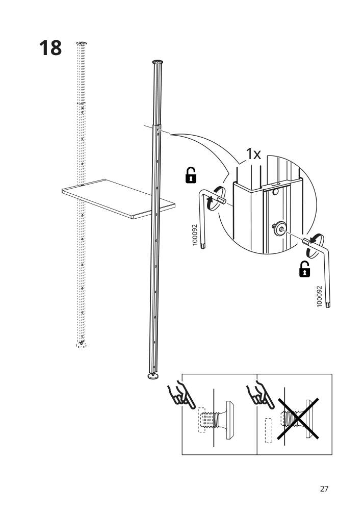 Assembly instructions for IKEA Elvarli post white | Page 27 - IKEA ELVARLI open storage combination 293.875.67