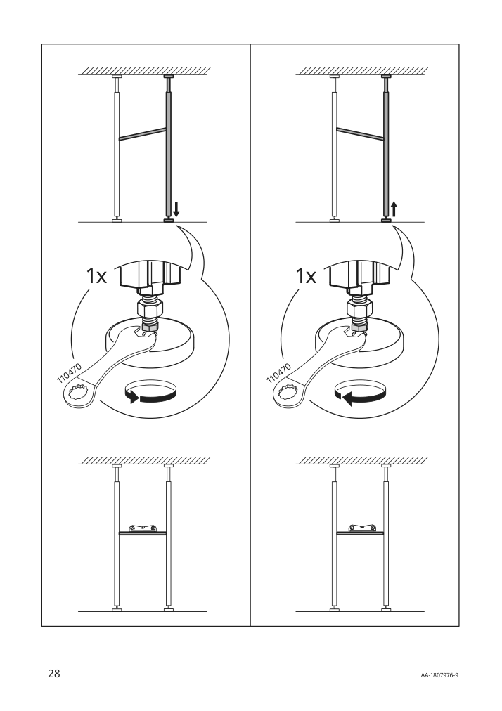 Assembly instructions for IKEA Elvarli post white | Page 28 - IKEA ELVARLI wardrobe combination 291.576.08