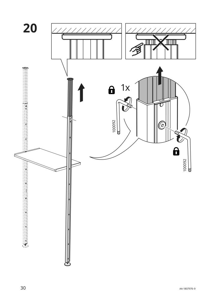 Assembly instructions for IKEA Elvarli post white | Page 30 - IKEA ELVARLI wardrobe combination 091.581.52