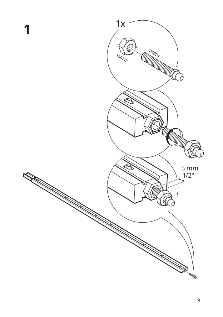 Assembly instructions for IKEA Elvarli post white | Page 9 - IKEA ELVARLI wardrobe combination 793.930.71