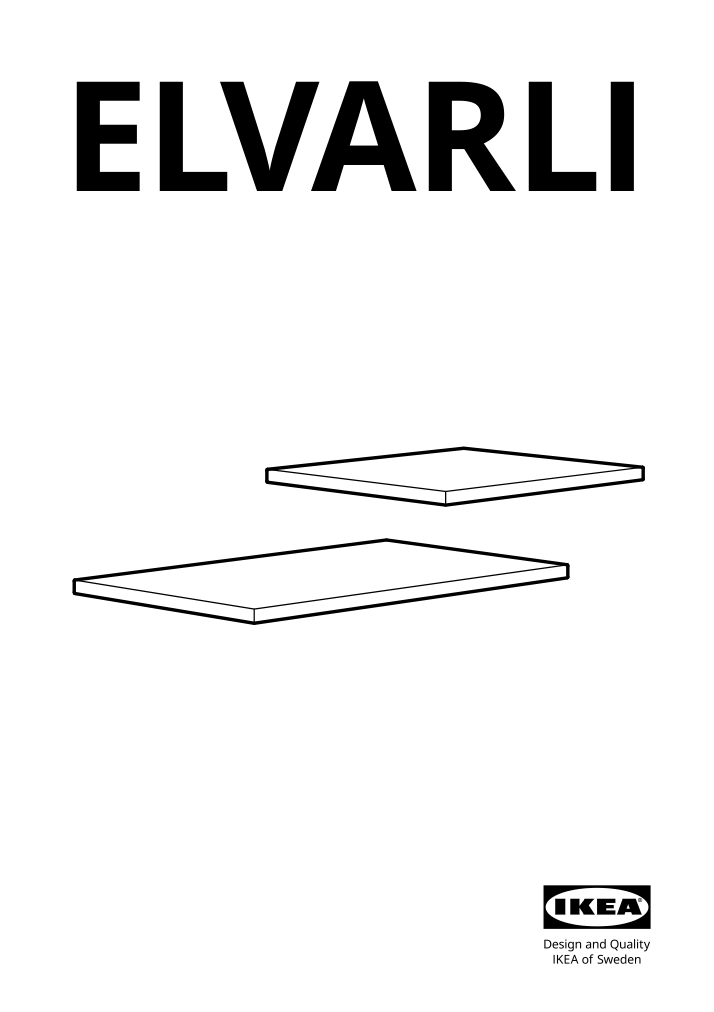 Assembly instructions for IKEA Elvarli shelf bamboo | Page 1 - IKEA ELVARLI wardrobe combination 191.581.56