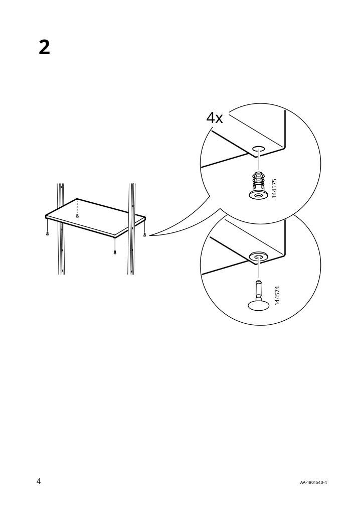 Assembly instructions for IKEA Elvarli shelf bamboo | Page 4 - IKEA ELVARLI open storage combination 593.151.59