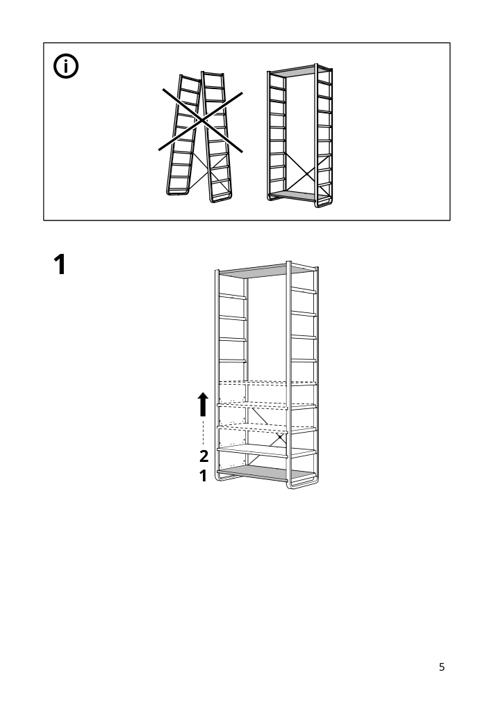 Assembly instructions for IKEA Elvarli shelf bamboo | Page 5 - IKEA ELVARLI shelf 903.192.68