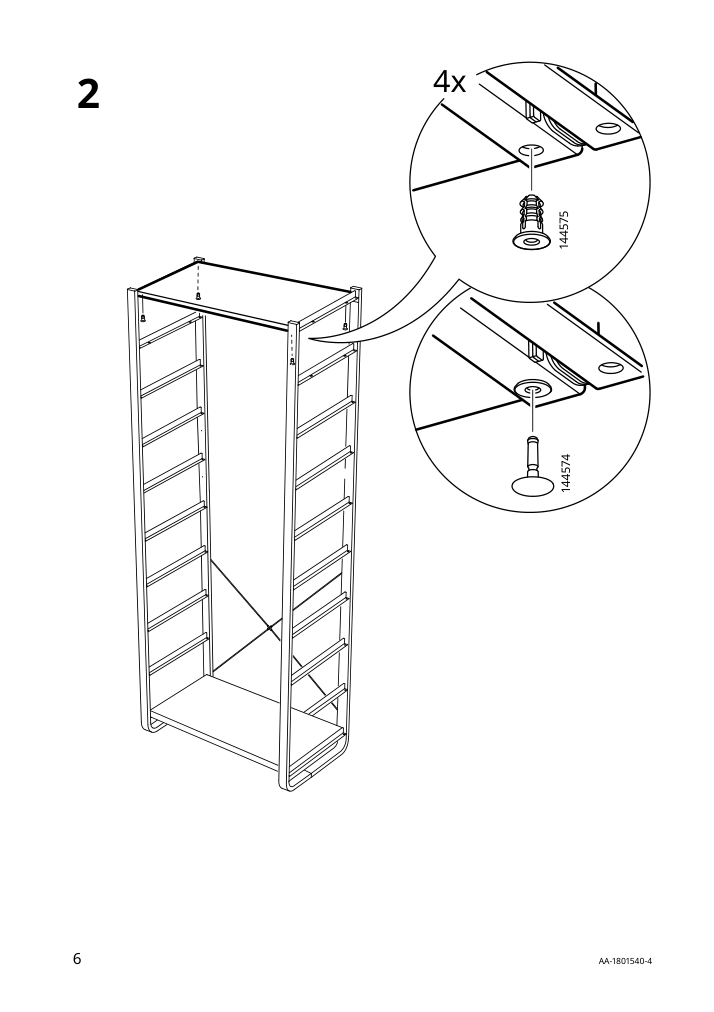 Assembly instructions for IKEA Elvarli shelf bamboo | Page 6 - IKEA ELVARLI wardrobe combination 893.151.53