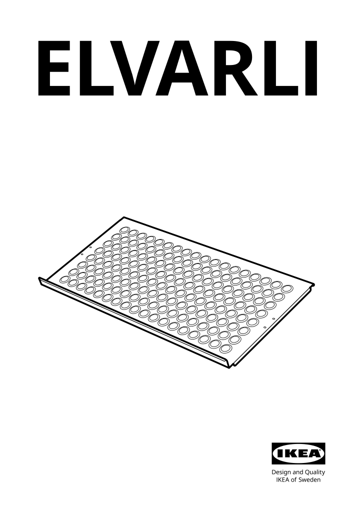 Assembly instructions for IKEA Elvarli shoe shelf white | Page 1 - IKEA ELVARLI wardrobe combination 091.836.89