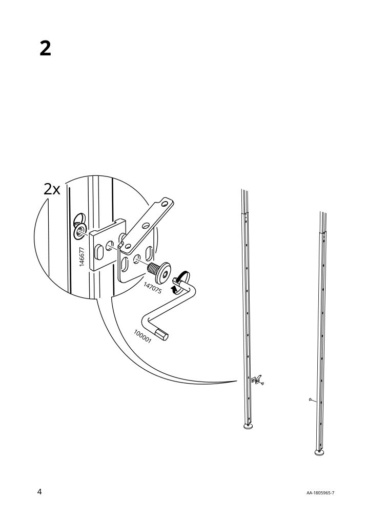 Assembly instructions for IKEA Elvarli shoe shelf white | Page 4 - IKEA ELVARLI wardrobe combination 591.575.41