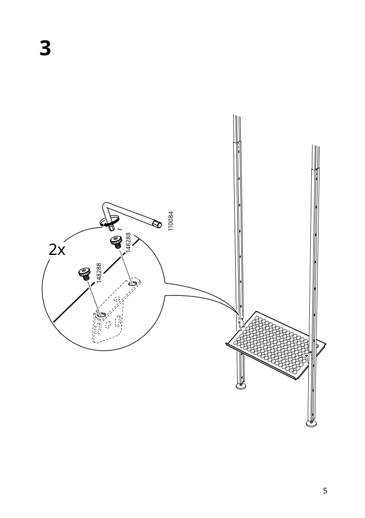 Assembly instructions for IKEA Elvarli shoe shelf white | Page 5 - IKEA ELVARLI open storage combination 791.576.15