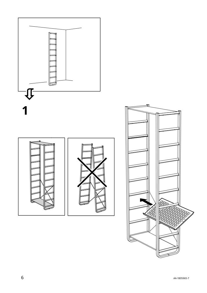 Assembly instructions for IKEA Elvarli shoe shelf white | Page 6 - IKEA ELVARLI wardrobe combination 191.578.97