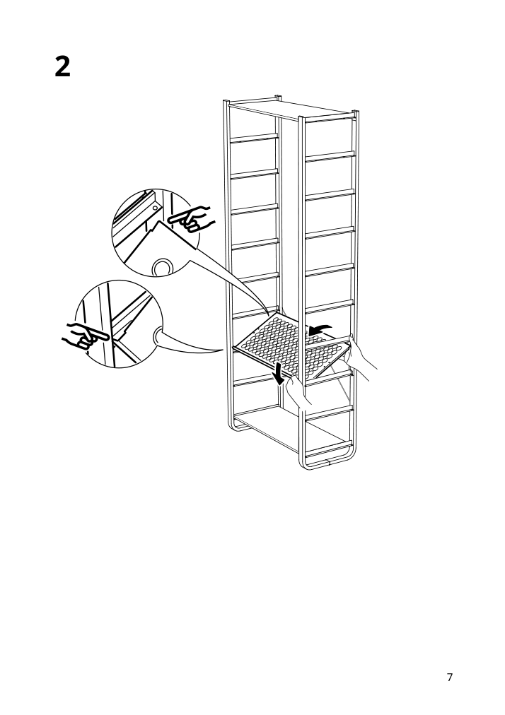 Assembly instructions for IKEA Elvarli shoe shelf white | Page 7 - IKEA ELVARLI open storage combination 691.573.76