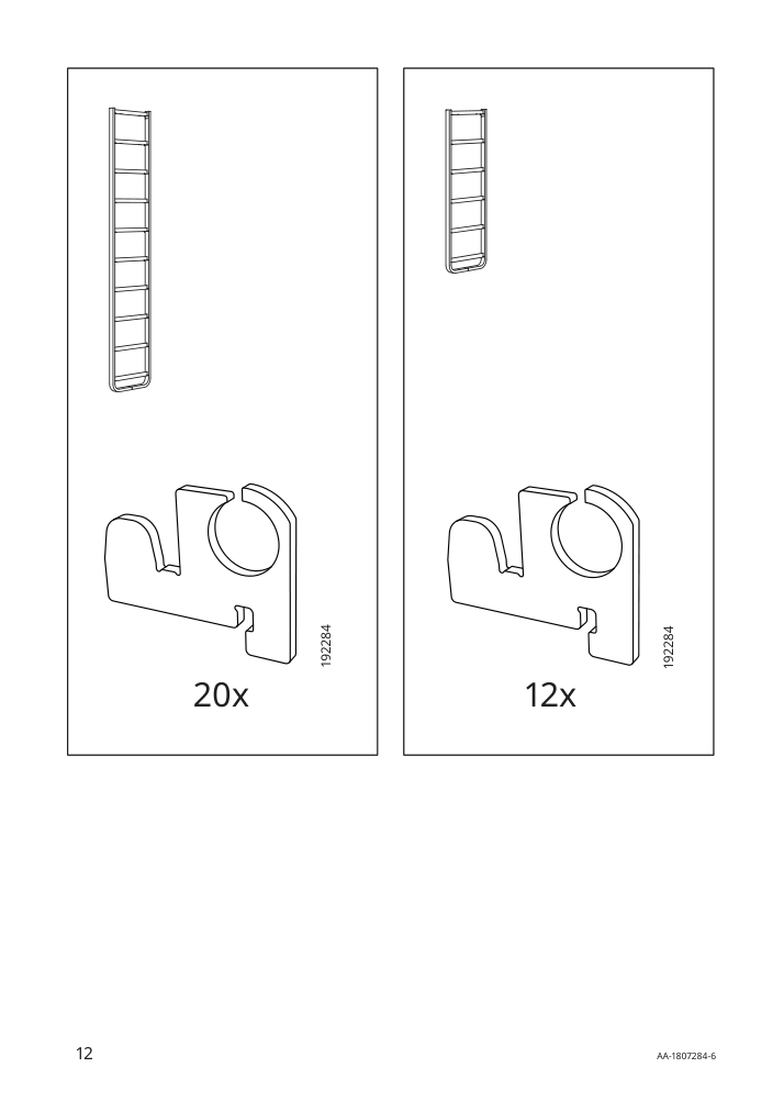 Assembly instructions for IKEA Elvarli side unit white | Page 12 - IKEA ELVARLI wardrobe combination 495.628.24