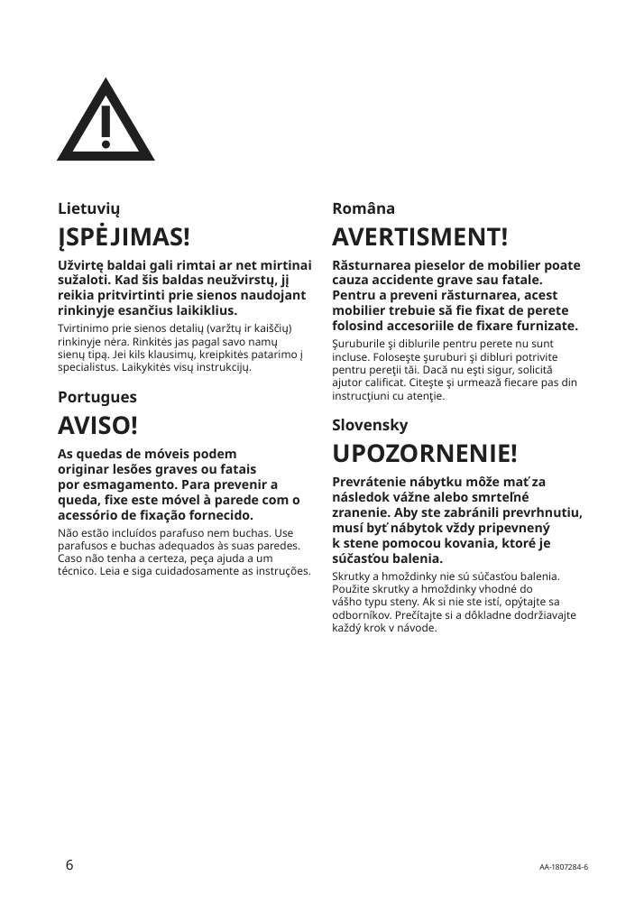 Assembly instructions for IKEA Elvarli side unit white | Page 6 - IKEA ELVARLI wardrobe combination 495.628.24