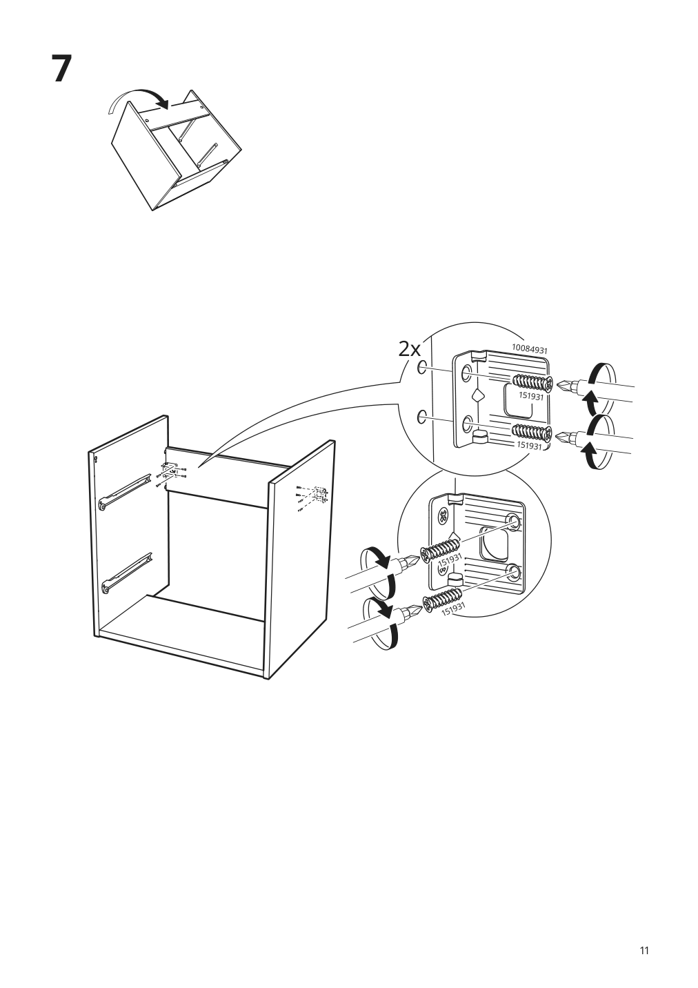 Assembly instructions for IKEA Enhet base cb f sink w 2 drawers gray | Page 11 - IKEA ENHET bathroom 394.408.90