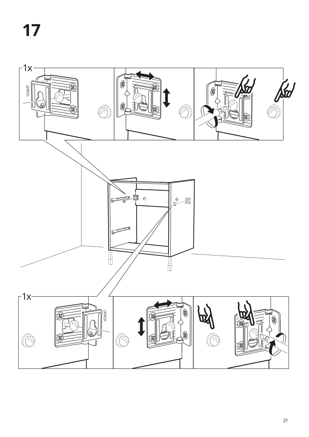 Assembly instructions for IKEA Enhet base cb f sink w 2 drawers gray | Page 21 - IKEA ENHET bathroom 894.409.20