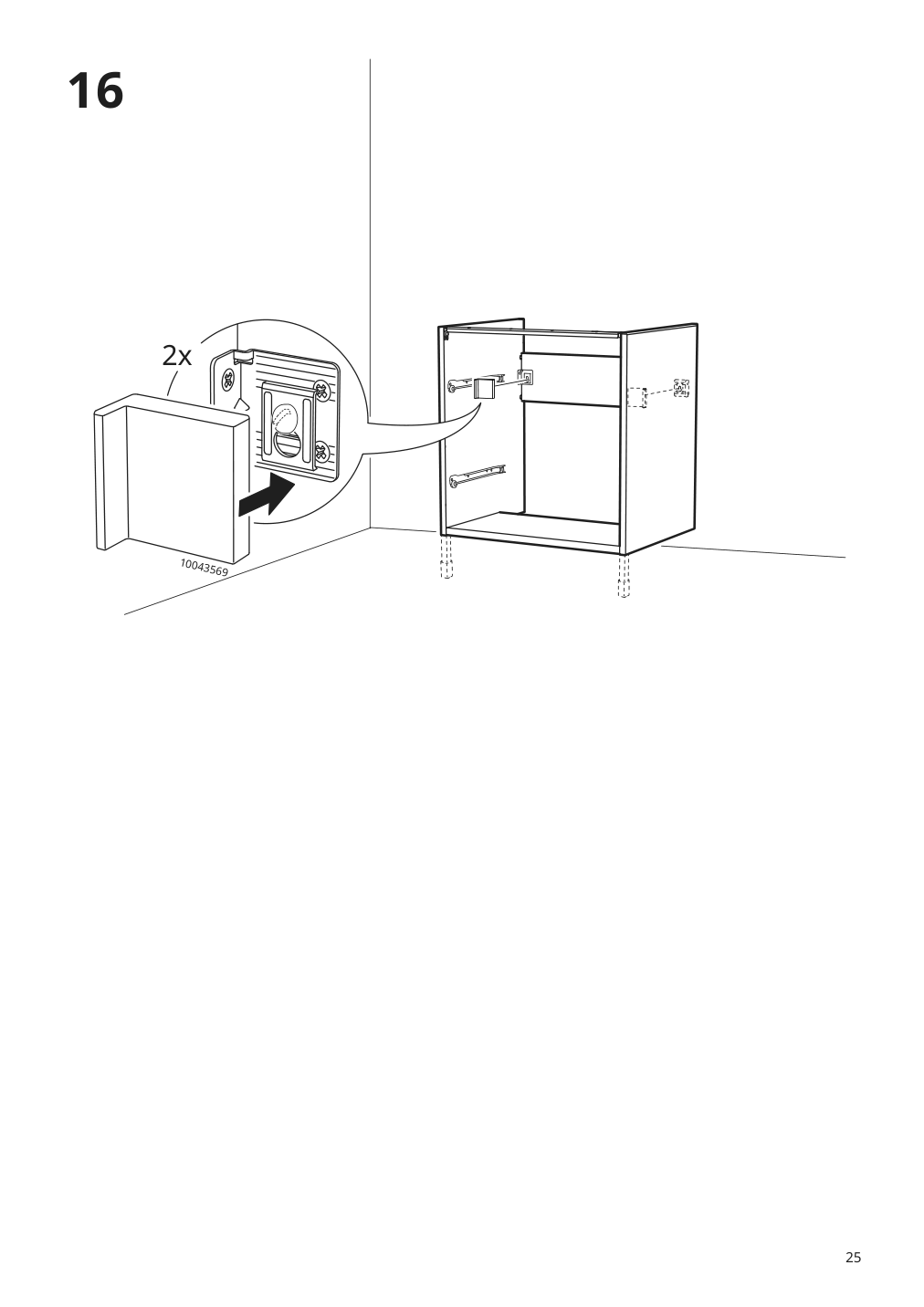 Assembly instructions for IKEA Enhet base cb f sink w 2 drawers gray | Page 25 - IKEA ENHET / TVÄLLEN sink cabinet with 2 drawers 294.378.69