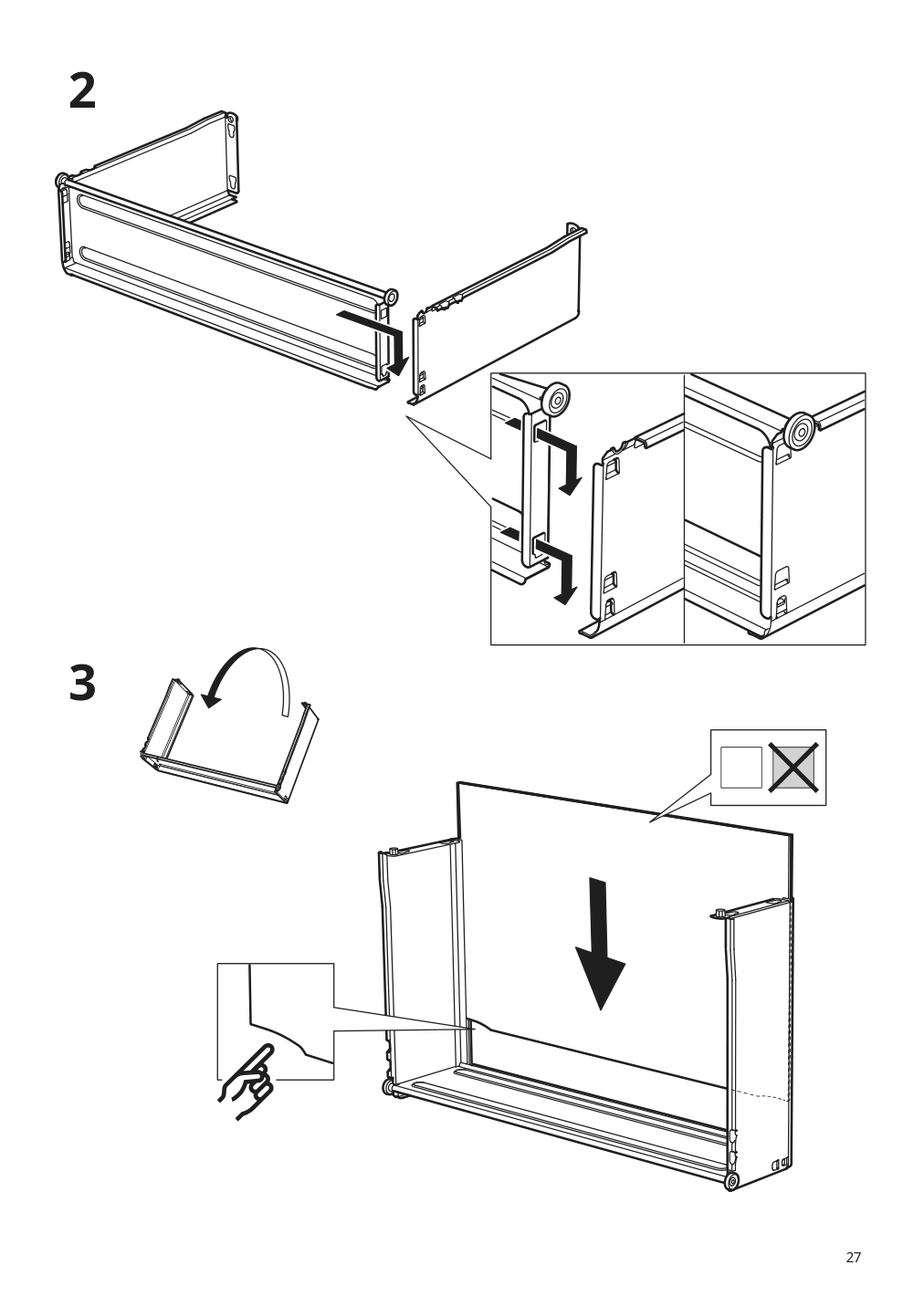 Assembly instructions for IKEA Enhet base cb f sink w 2 drawers gray | Page 27 - IKEA ENHET bathroom 394.408.90