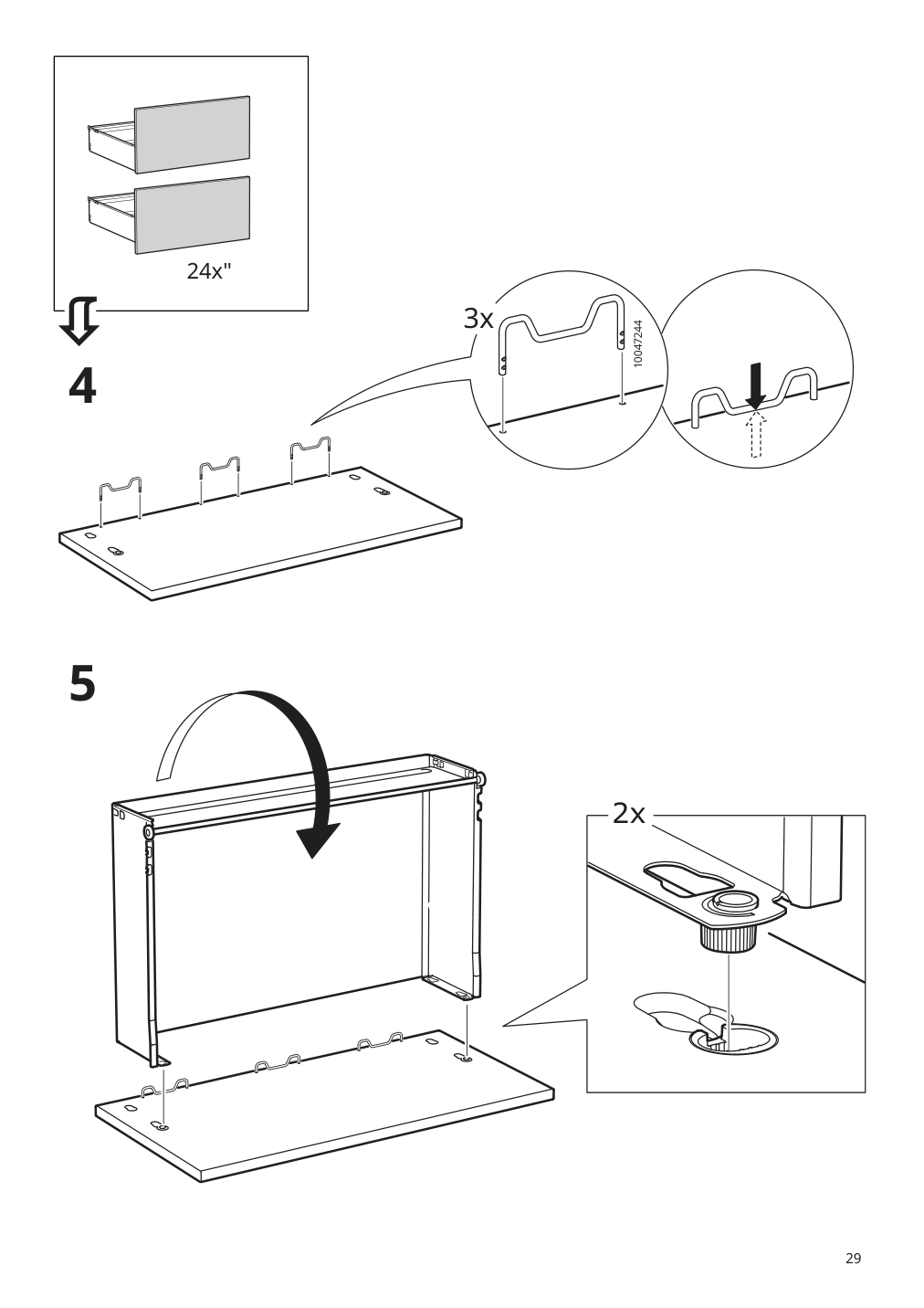 Assembly instructions for IKEA Enhet base cb f sink w 2 drawers gray | Page 29 - IKEA ENHET / TVÄLLEN sink cabinet with 2 drawers 594.378.63