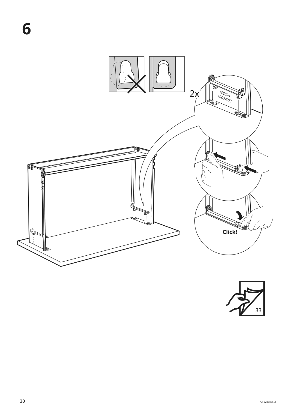 Assembly instructions for IKEA Enhet base cb f sink w 2 drawers gray | Page 30 - IKEA ENHET / TVÄLLEN sink cabinet with 2 drawers 294.378.69