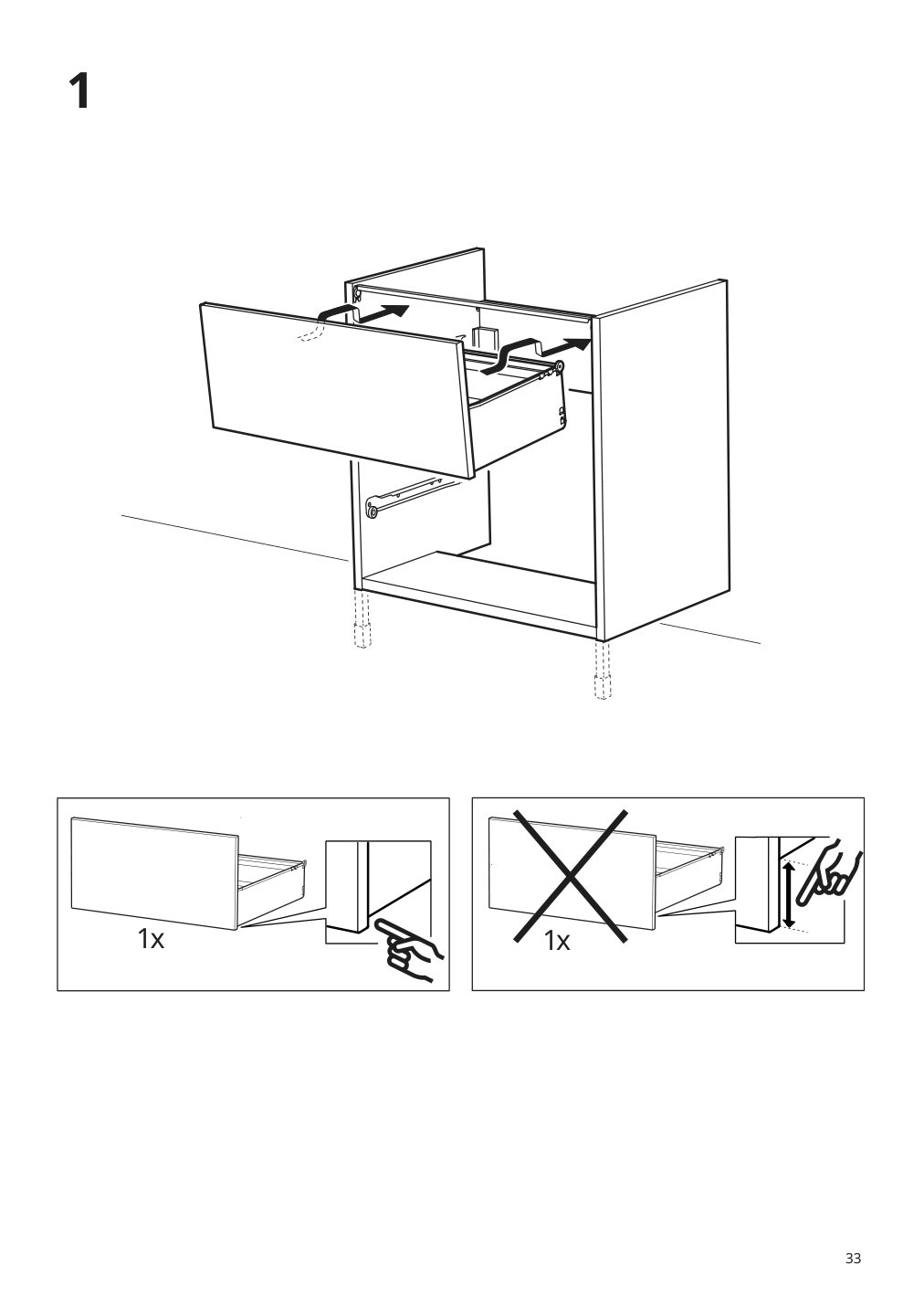 Assembly instructions for IKEA Enhet base cb f sink w 2 drawers gray | Page 33 - IKEA ENHET bathroom 394.408.90