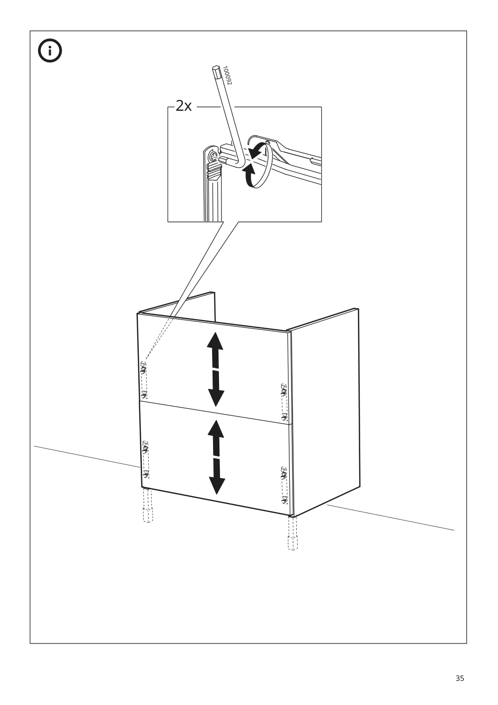 Assembly instructions for IKEA Enhet base cb f sink w 2 drawers gray | Page 35 - IKEA ENHET / TVÄLLEN sink cabinet with 2 drawers 294.378.69