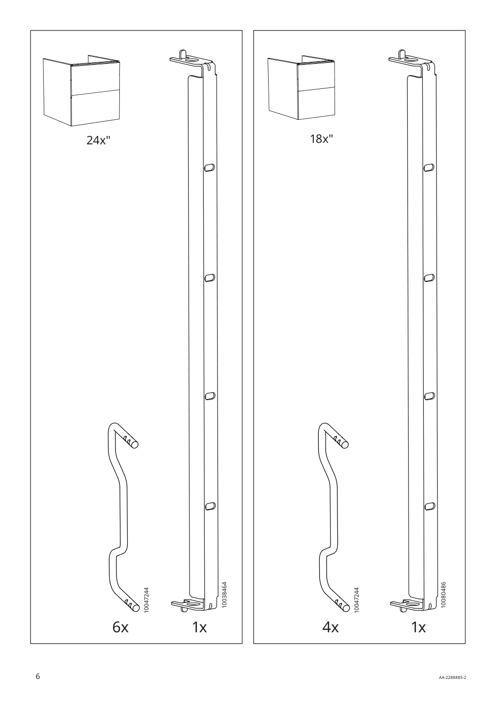 Assembly instructions for IKEA Enhet base cb f sink w 2 drawers gray | Page 6 - IKEA ENHET / TVÄLLEN sink cabinet with 2 drawers 594.378.63