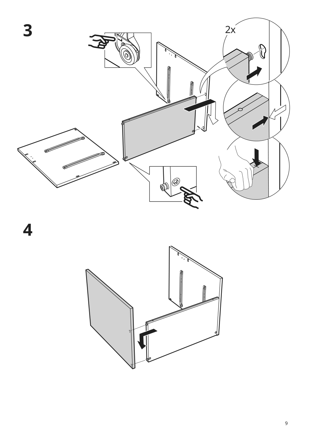 Assembly instructions for IKEA Enhet base cb f sink w 2 drawers gray | Page 9 - IKEA ENHET / TVÄLLEN sink cabinet with 2 drawers 594.378.63