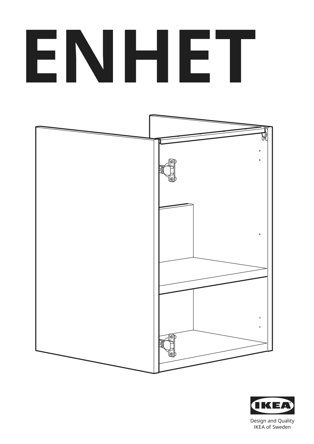 Assembly instructions for IKEA Enhet base cb f sink w shelf gray | Page 1 - IKEA ENHET bathroom 894.409.15