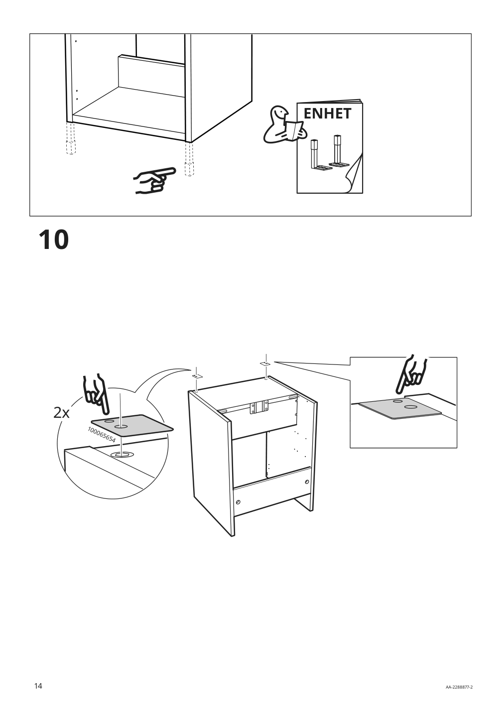 Assembly instructions for IKEA Enhet base cb f sink w shelf gray | Page 14 - IKEA ENHET bathroom 994.408.68