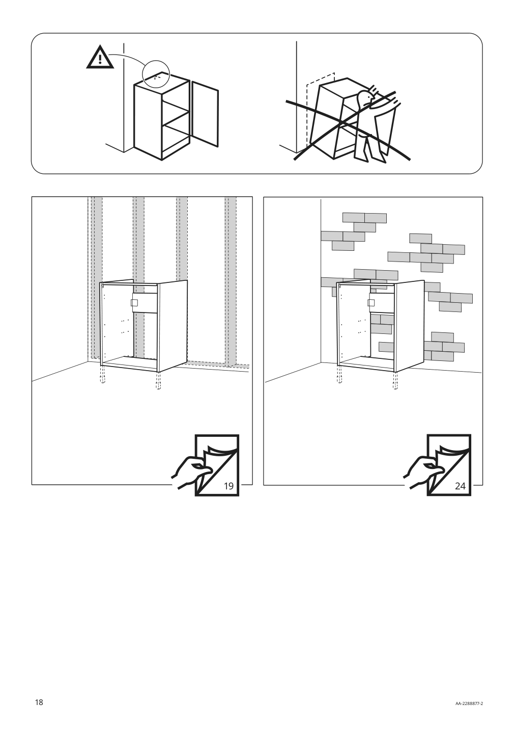 Assembly instructions for IKEA Enhet base cb f sink w shelf gray | Page 18 - IKEA ENHET bathroom 994.408.68