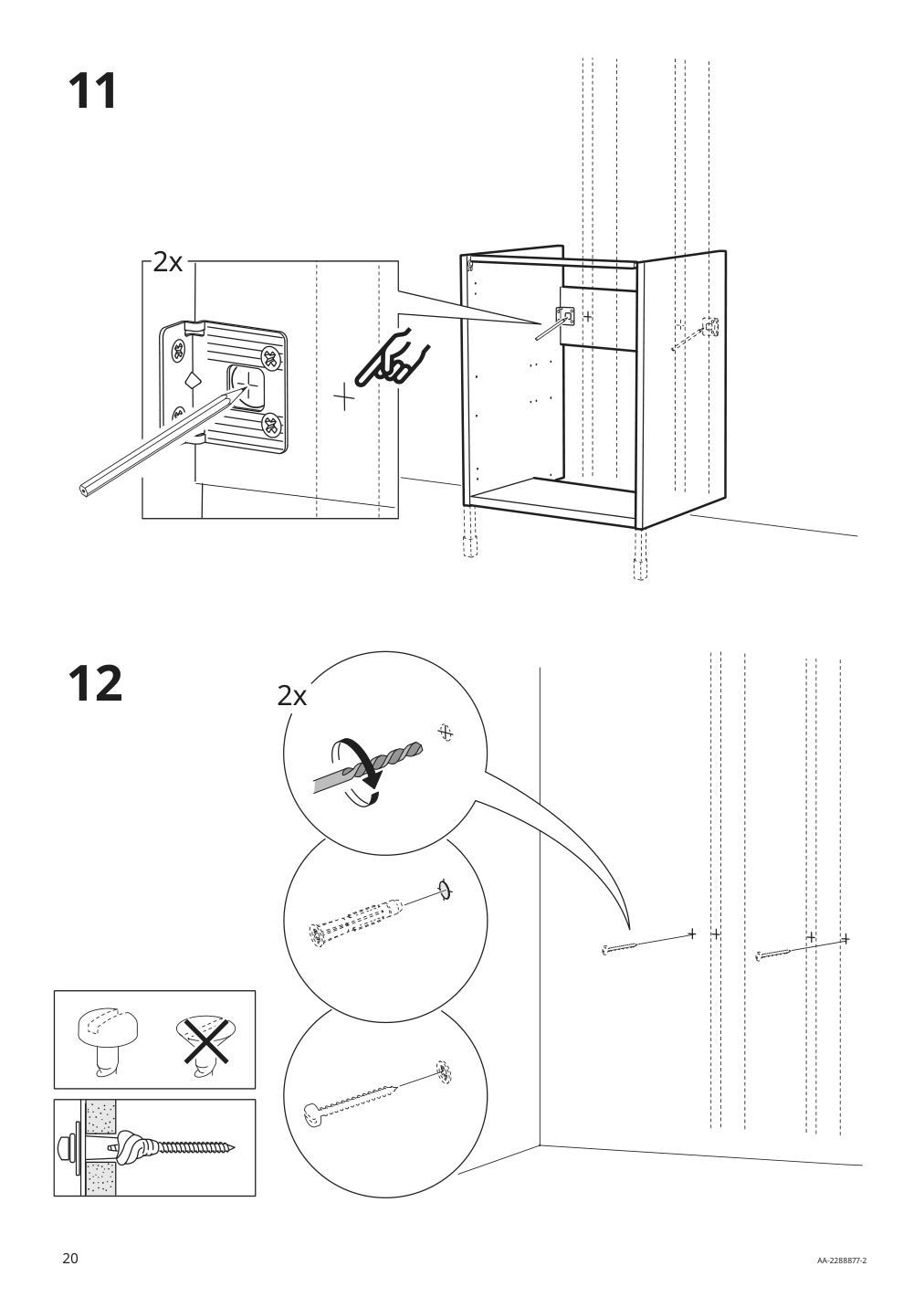 Assembly instructions for IKEA Enhet base cb f sink w shelf gray | Page 20 - IKEA ENHET bathroom 994.408.68