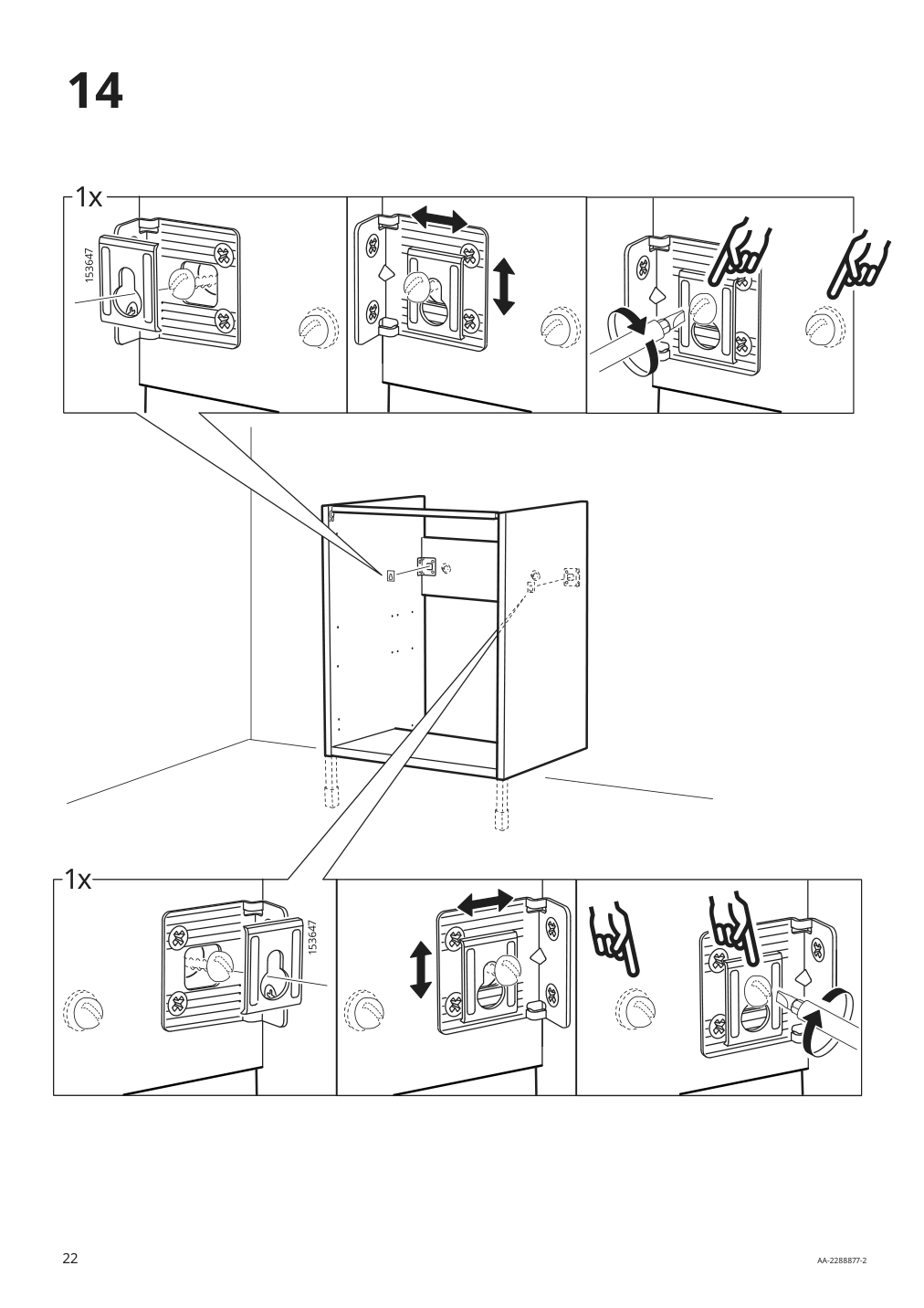 Assembly instructions for IKEA Enhet base cb f sink w shelf gray | Page 22 - IKEA ENHET bathroom 894.409.15