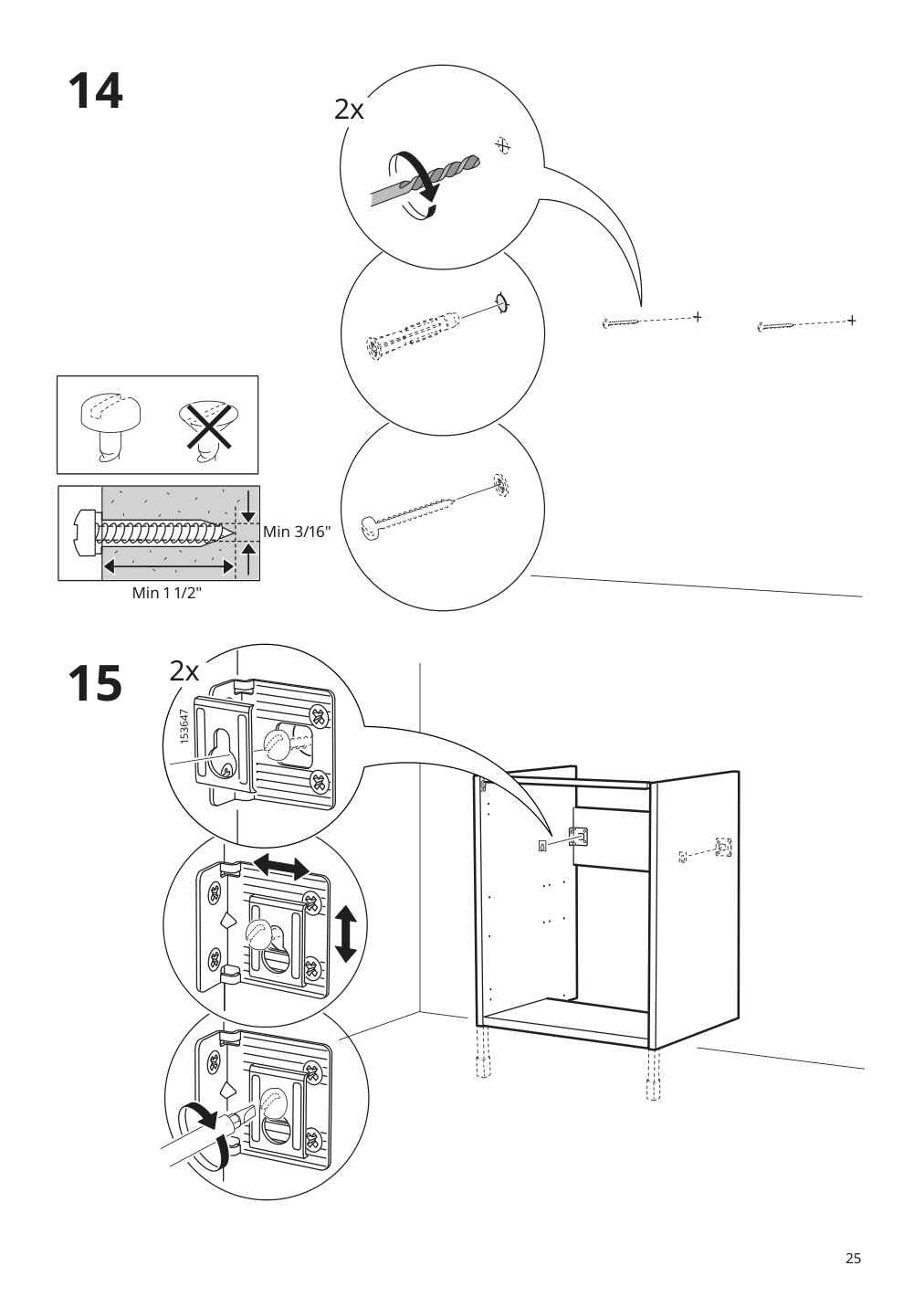 Assembly instructions for IKEA Enhet base cb f sink w shelf gray | Page 25 - IKEA ENHET bathroom 994.408.68