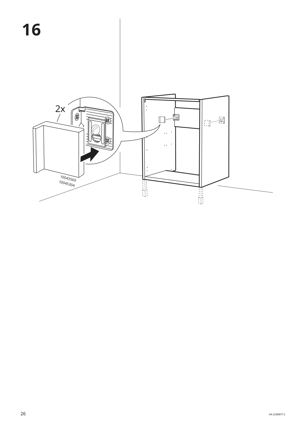 Assembly instructions for IKEA Enhet base cb f sink w shelf gray | Page 26 - IKEA ENHET / TVÄLLEN sink cabinet with 1 door 494.378.73