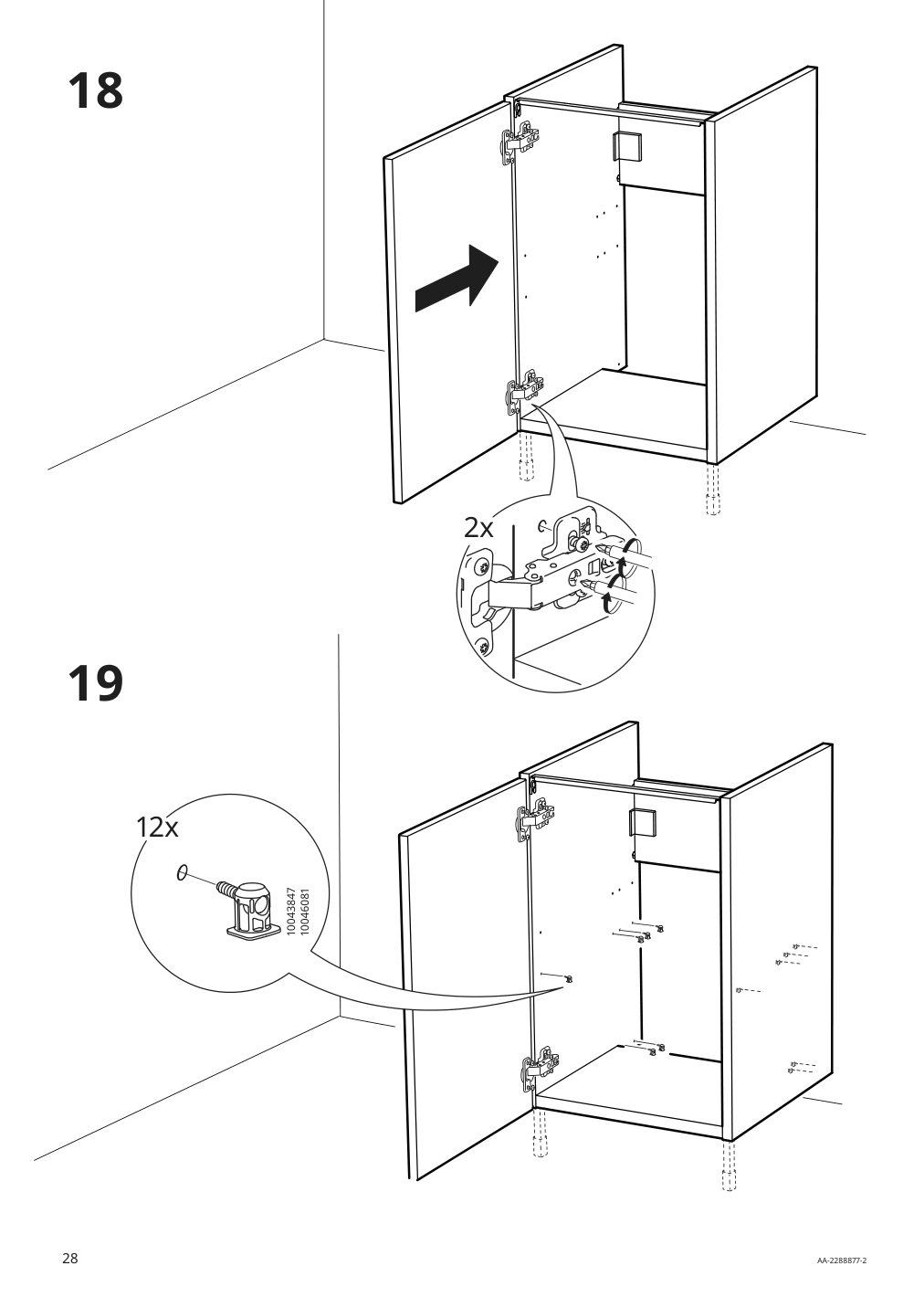 Assembly instructions for IKEA Enhet base cb f sink w shelf gray | Page 28 - IKEA ENHET bathroom 894.409.15